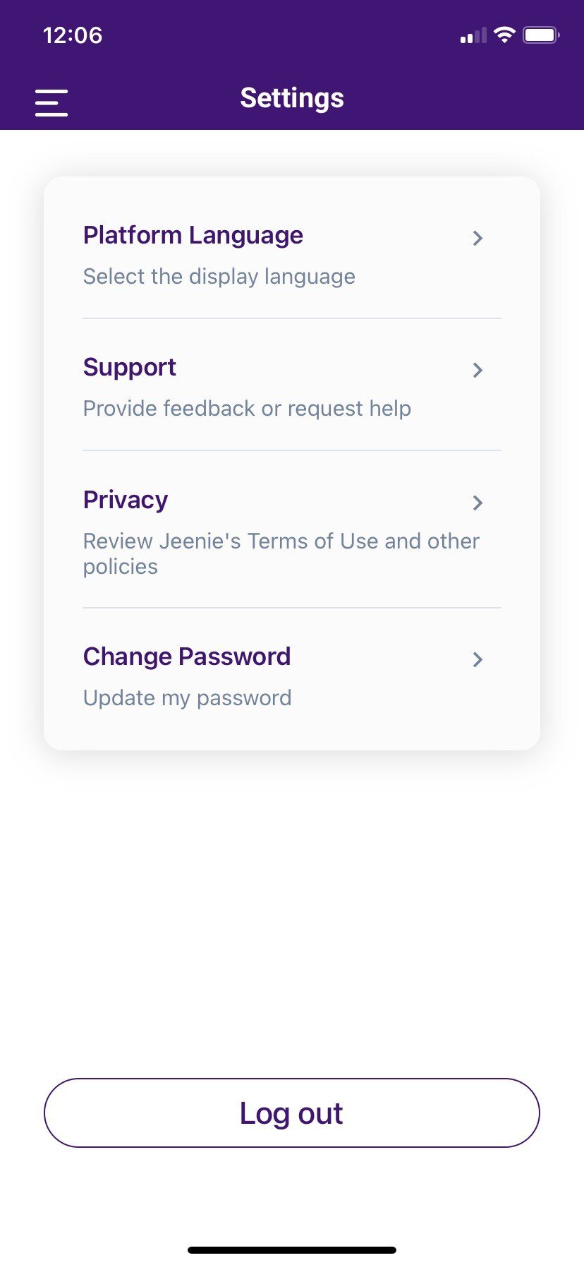 Change the default language setting